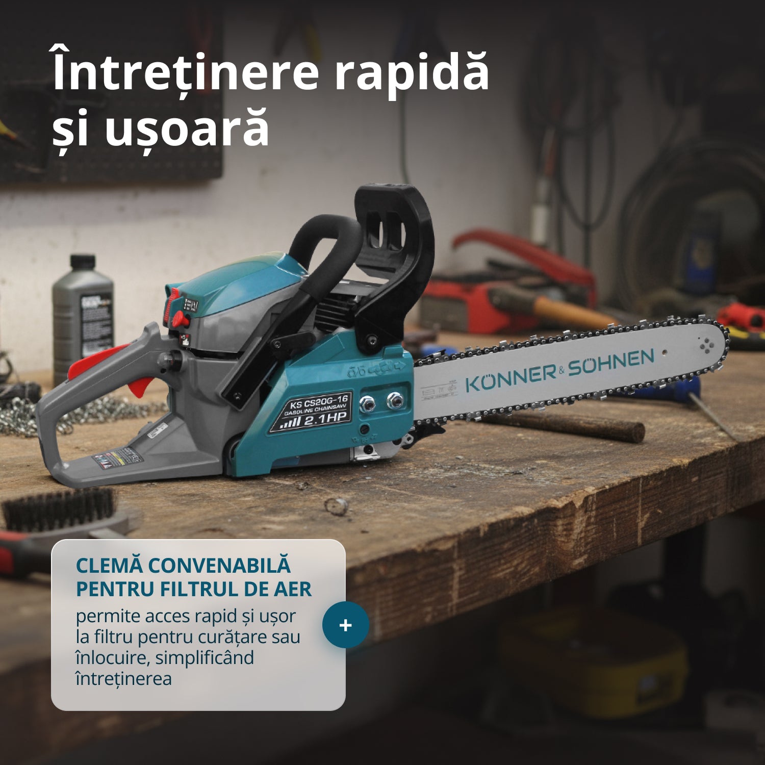 Benzinmotorsav KS CS20G-16