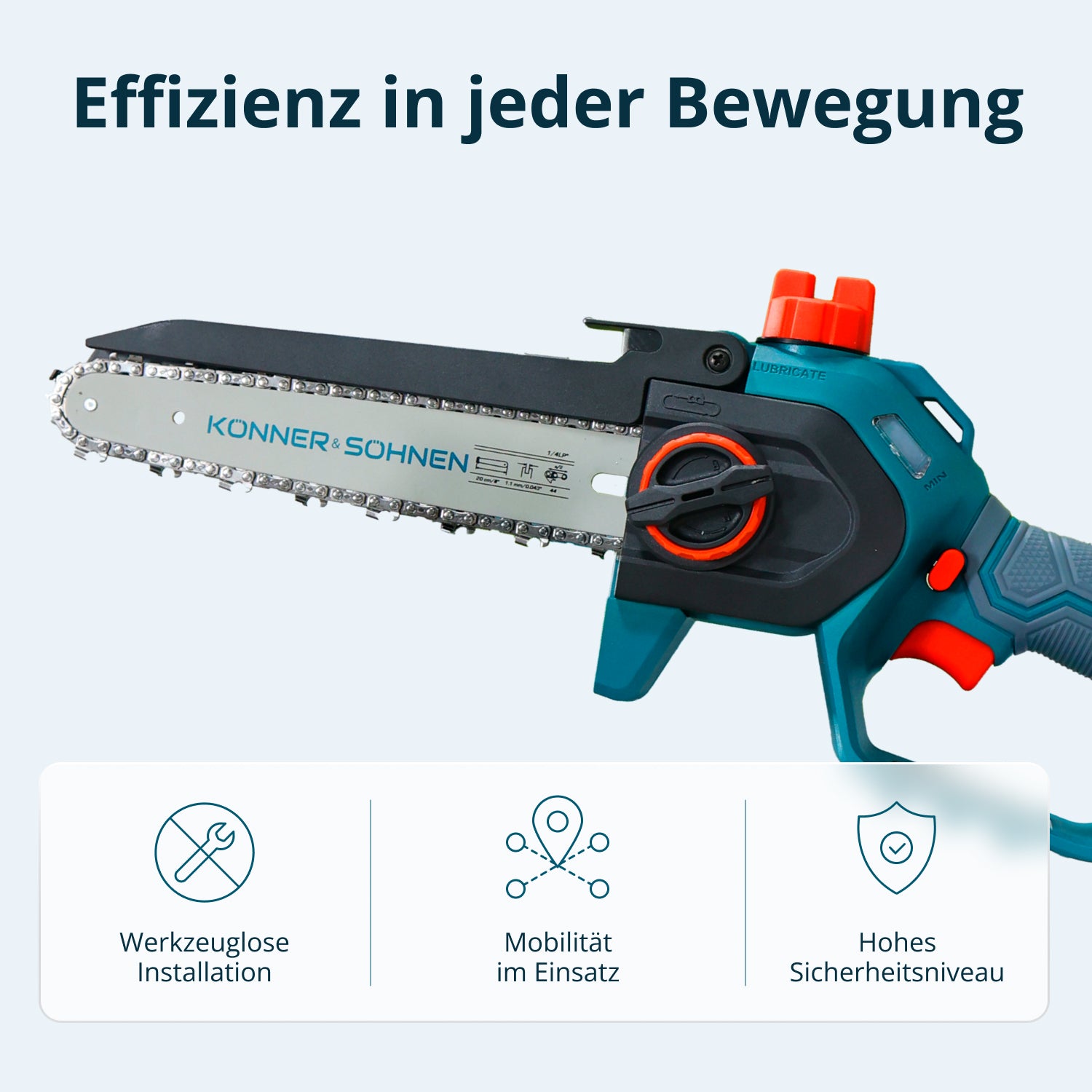 Ledningsfri Mini Kædesav KS MCS20V-8