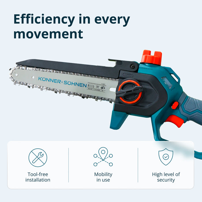 Cordless Mini Chainsaw KS MCS20V-8 Case