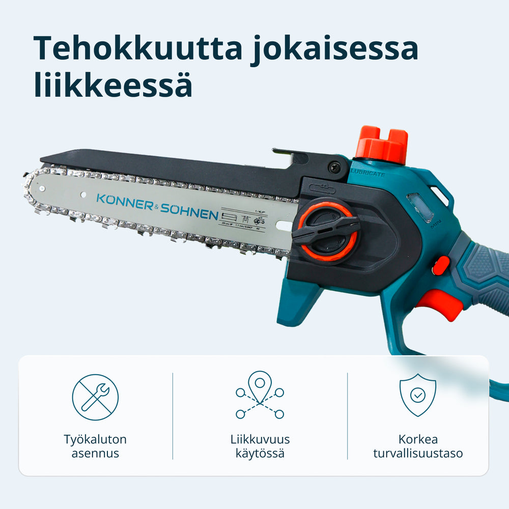 Johdoton Mini Moottorisaha KS MCS20V-8 Kotelo