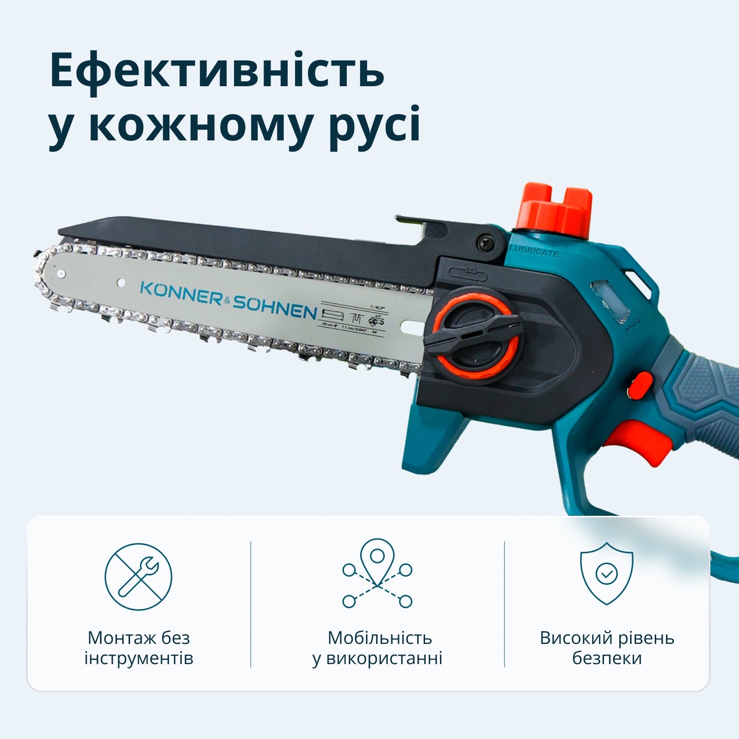 Ledningsfri Mini Kædesav KS MCS20V-8