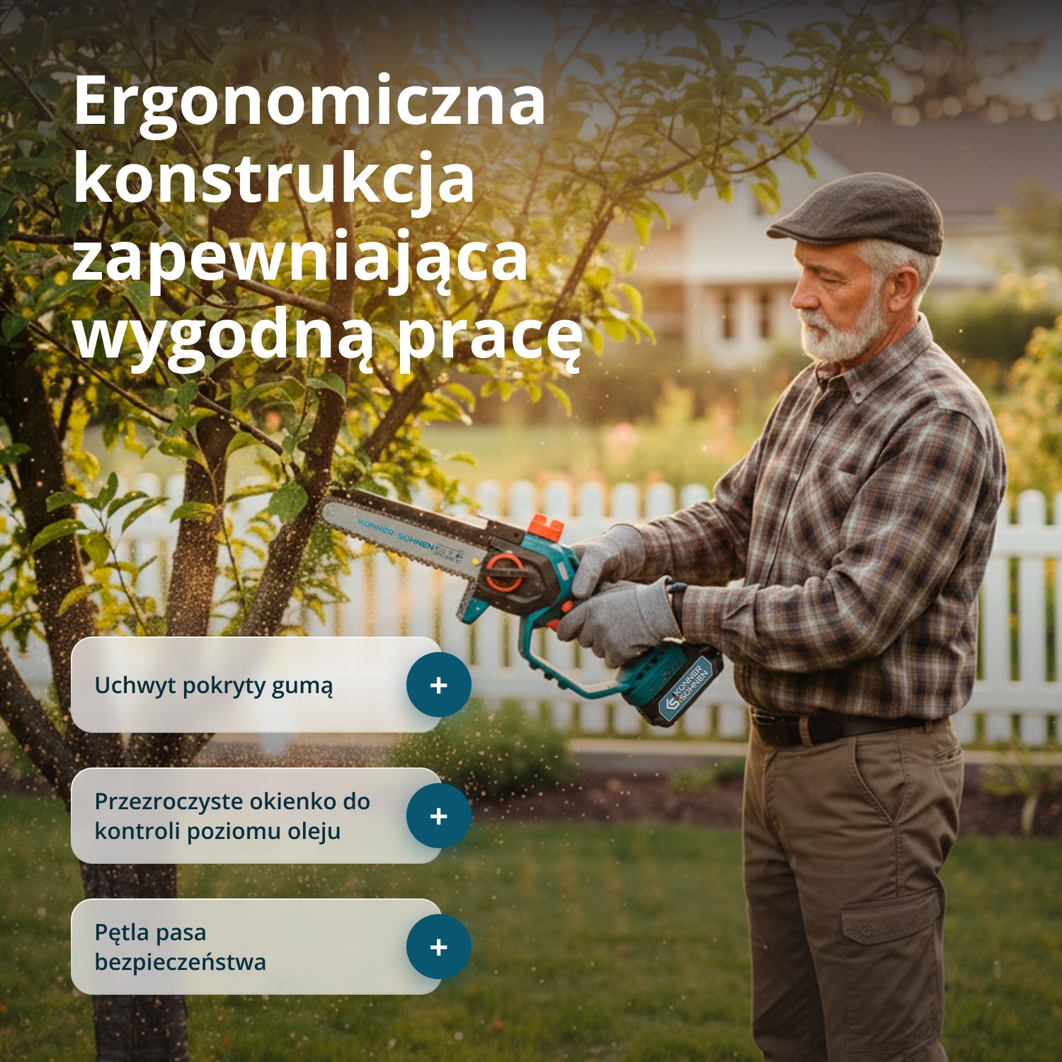 Ledningsfri Mini Kædesav KS MCS20V-8