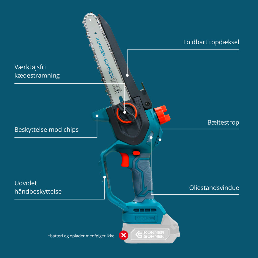Безжичен мини верижен трион KS MCS20V-8