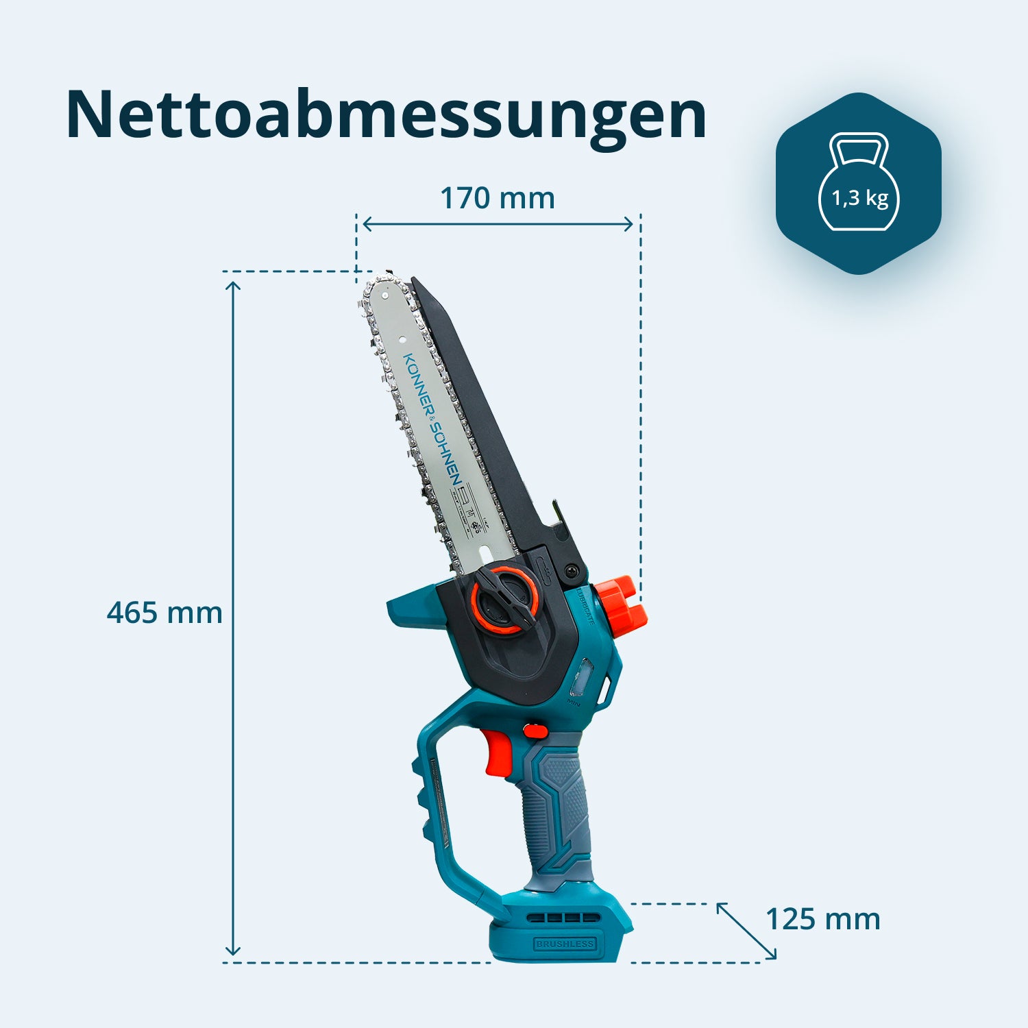 Ledningsfri Mini Kædesav KS MCS20V-8