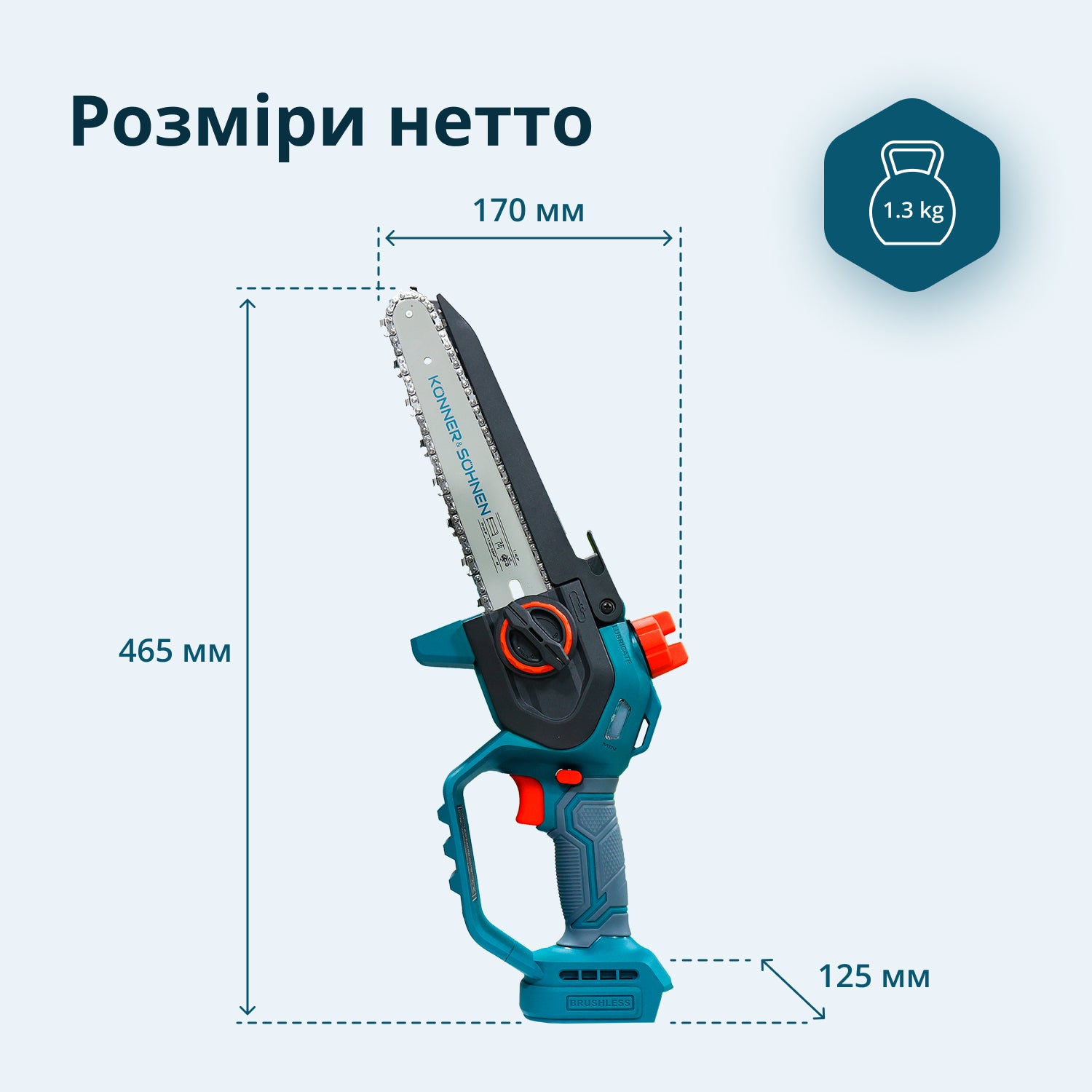 Ledningsfri Mini Kædesav KS MCS20V-8