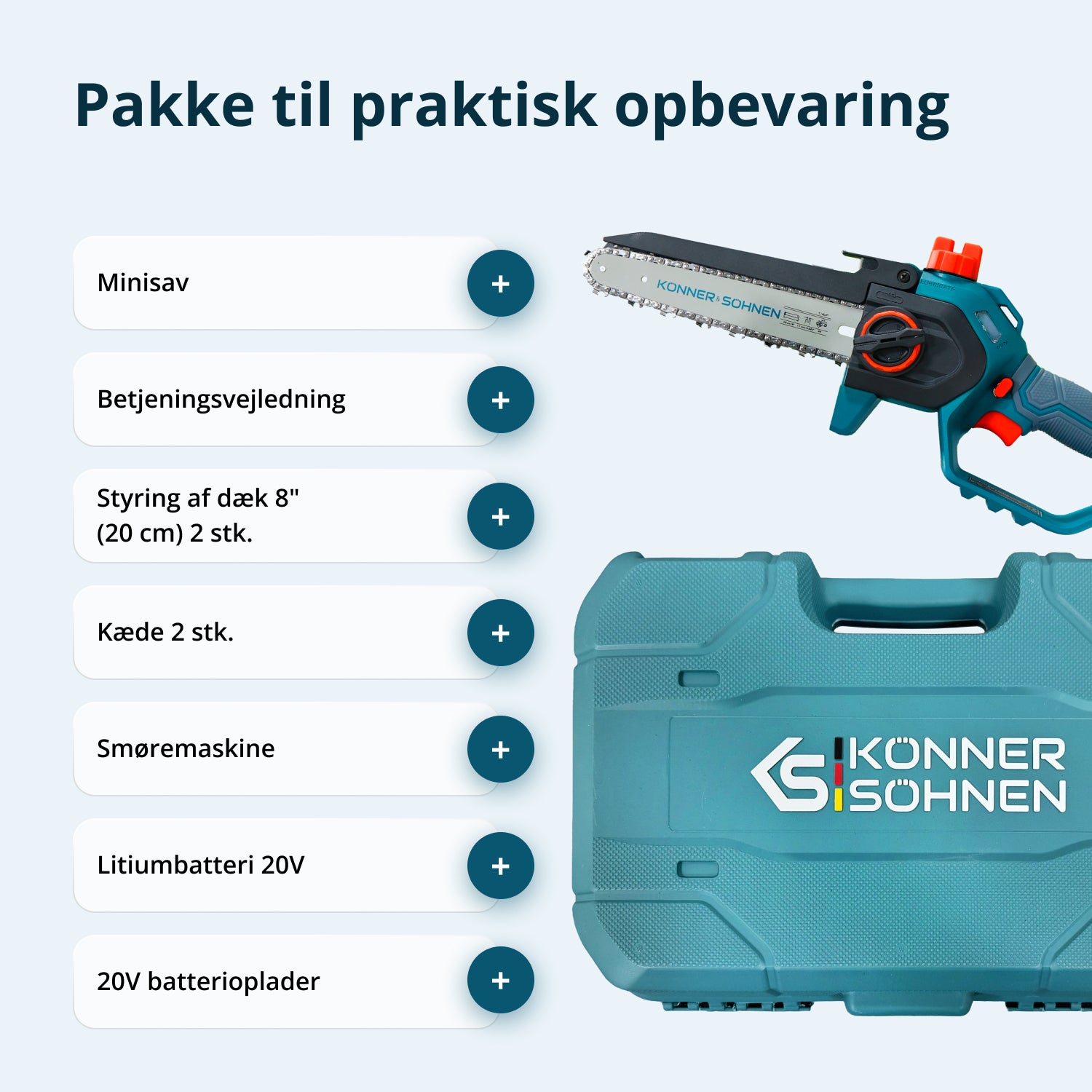 Akumulátorová Mini Pila KS MCS20V-8 Pouzdro