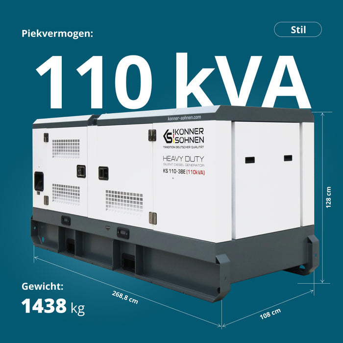 Driefasige dieselkrachtcentrale KS 110-3BE
