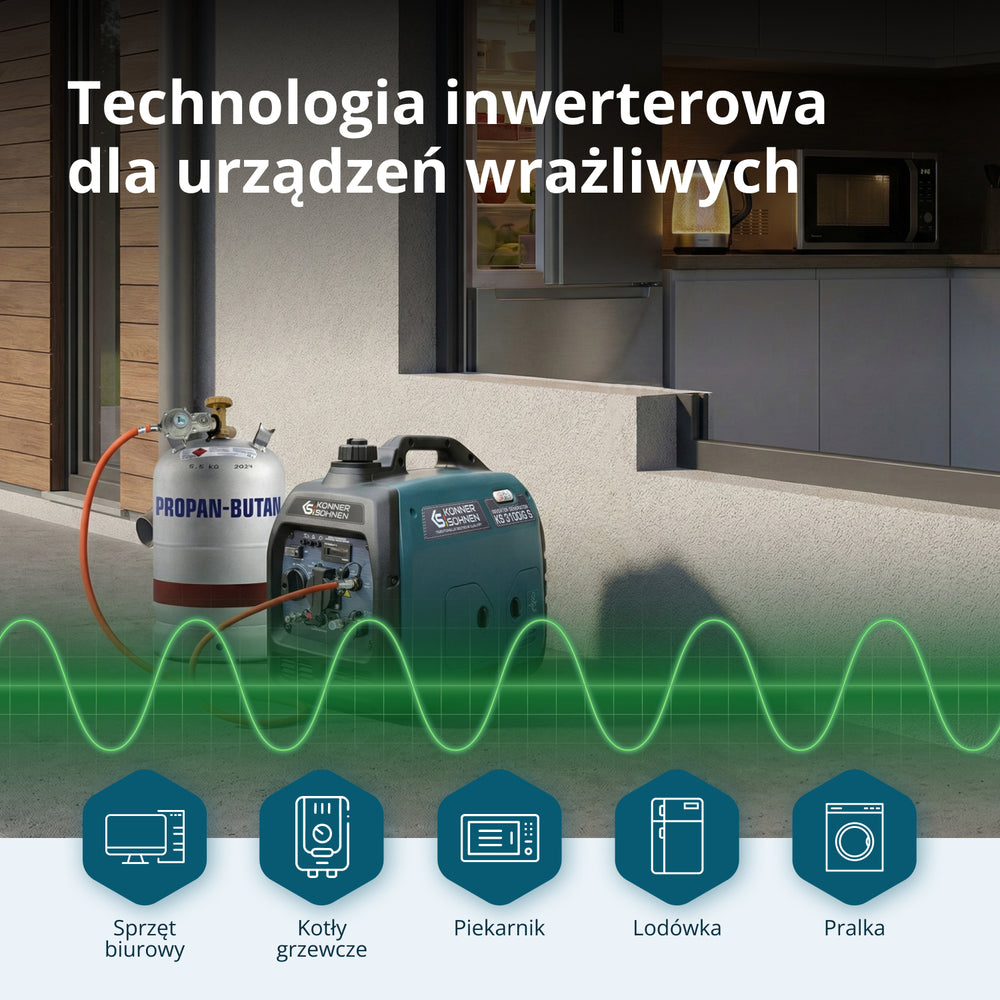 Inwerterowy generator LPG/benzyna KS 3100iG S