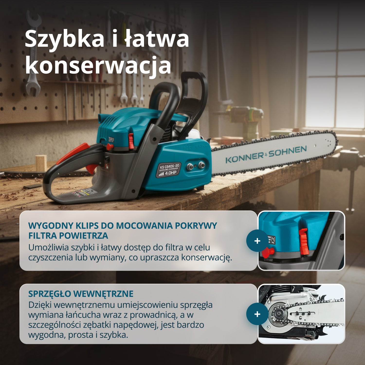 Pilarka spalinowa KS CS40G-20