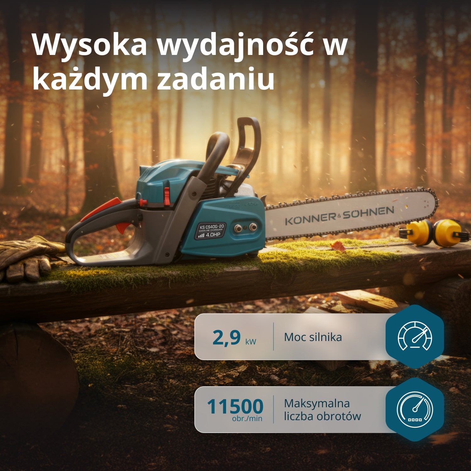 Pilarka spalinowa KS CS40G-20