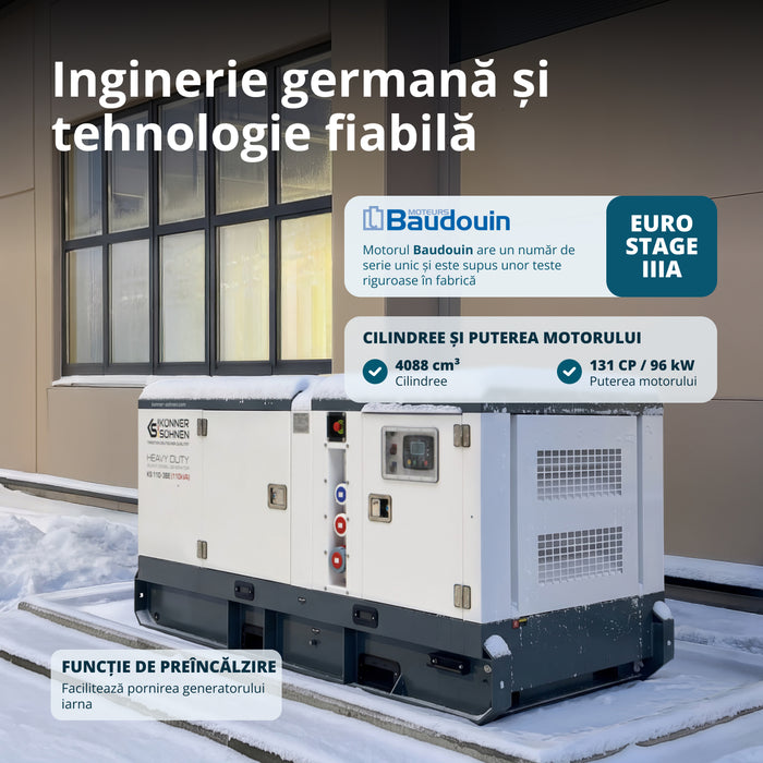 Centrală electrică diesel trifazată KS 110-3BE 