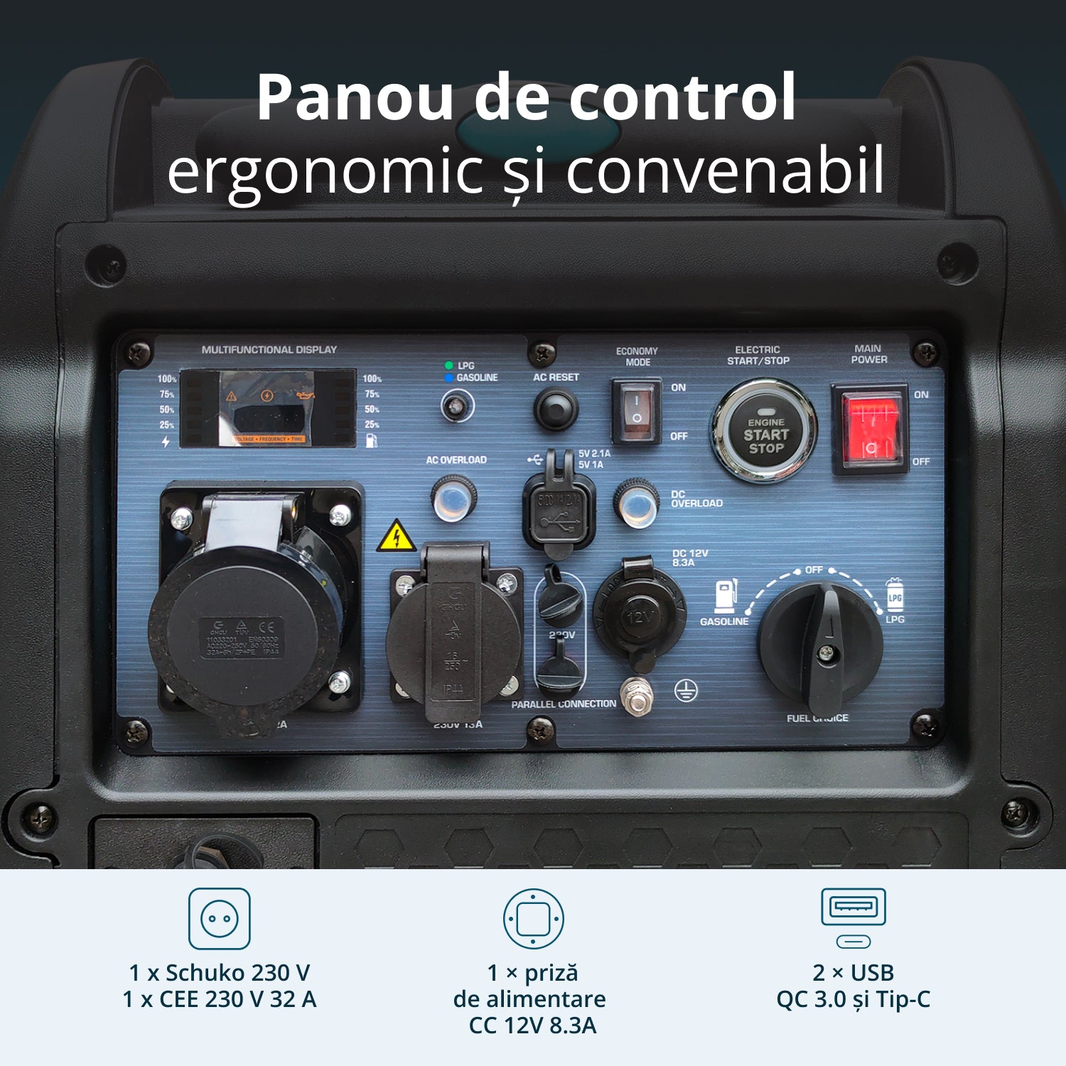 Generator cu inverter pe GPL/benzină KS 5500iEG S