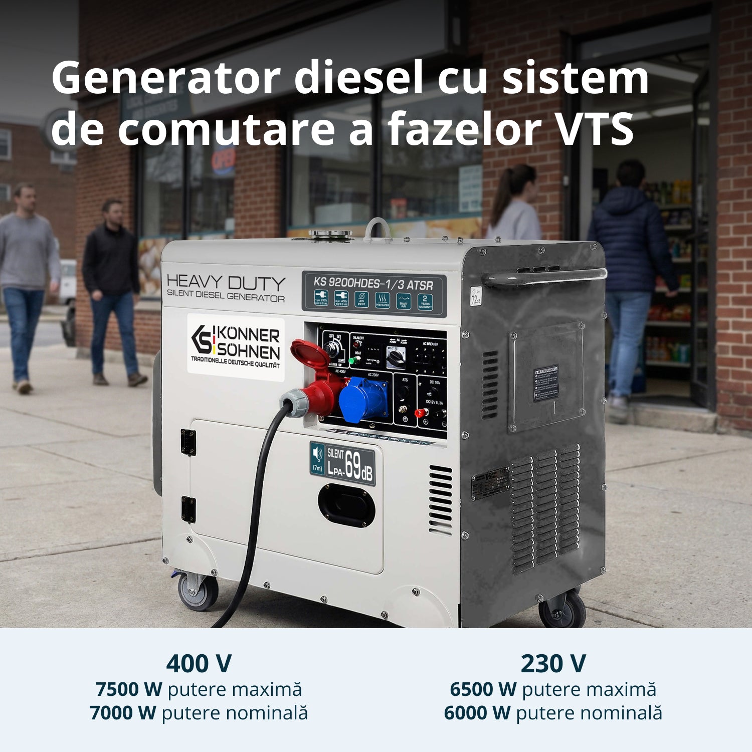 Generator diesel „Könner & Söhnen” KS 9200HDES-1/3 ATSR (EURO V)