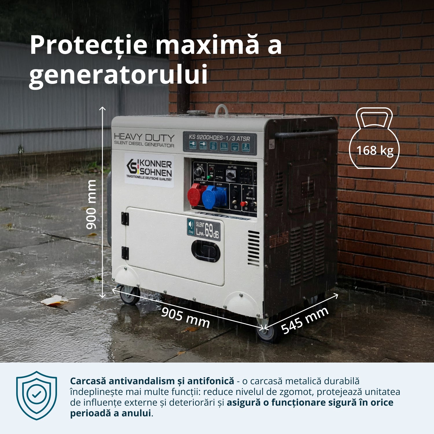 Generator diesel „Könner & Söhnen” KS 9200HDES-1/3 ATSR (EURO V)