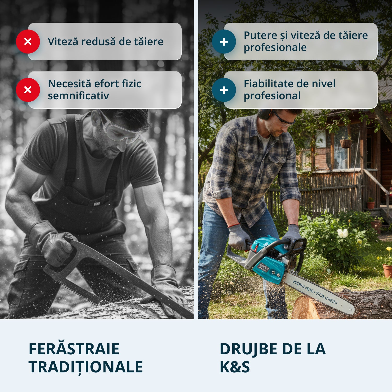 Drujbă pe benzină KS CS40G-20