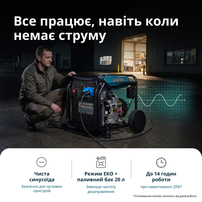 Інверторний генератор на LPG/бензині KS 8100iEG