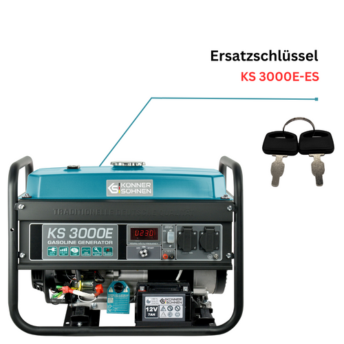 Erstatningsnøgler KS 3000E-ES