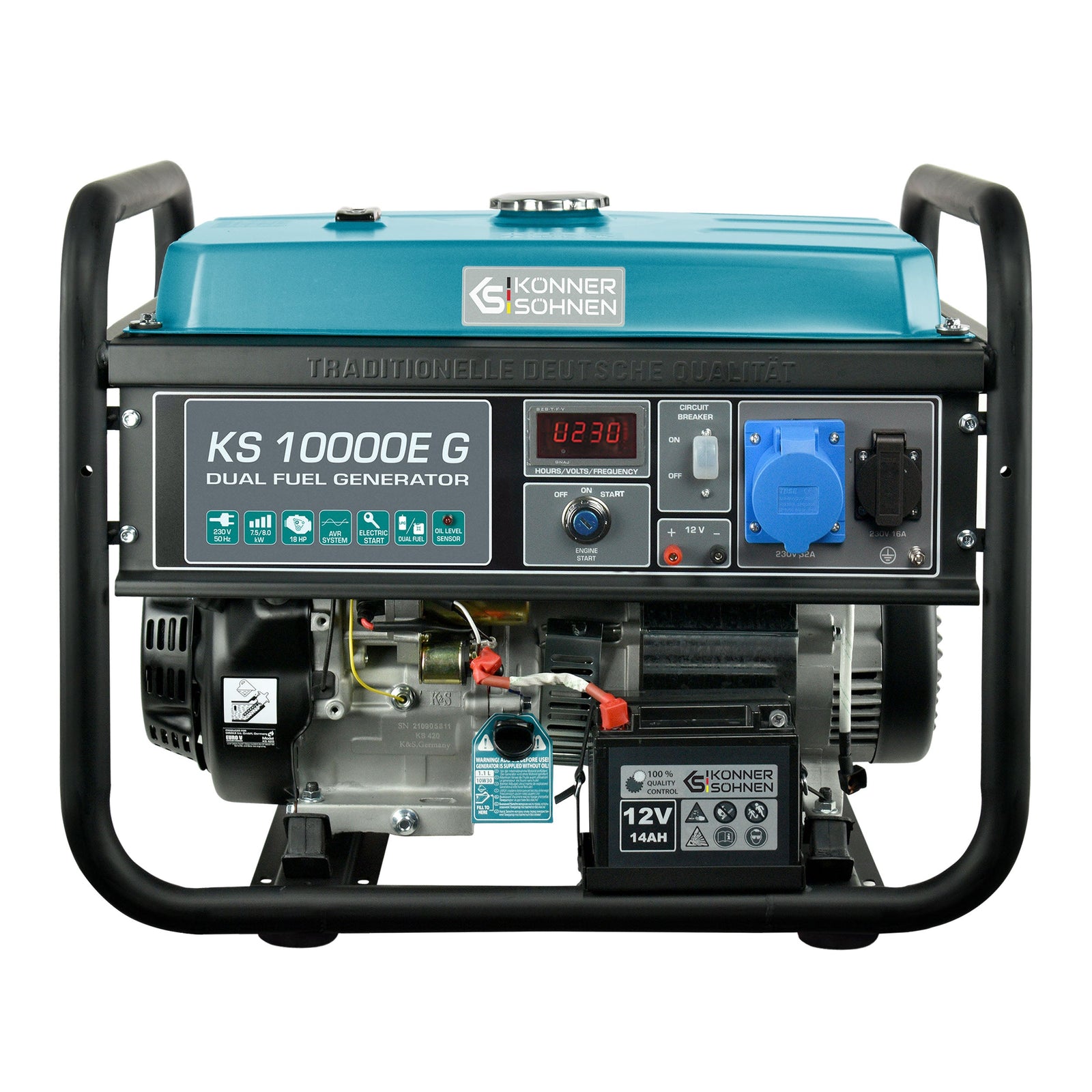 Generátor LPG/benzín "Könner & Söhnen" KS 10000E G