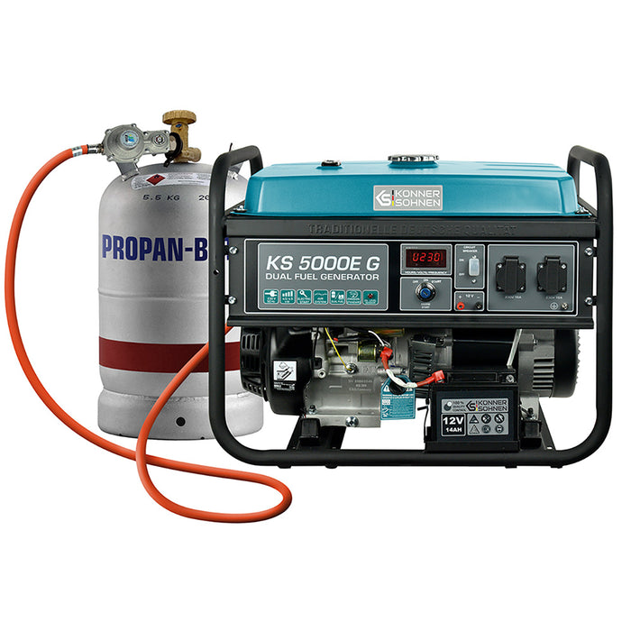 Generatore a GPL/Benzina Könner & Söhnen KS 5000E G