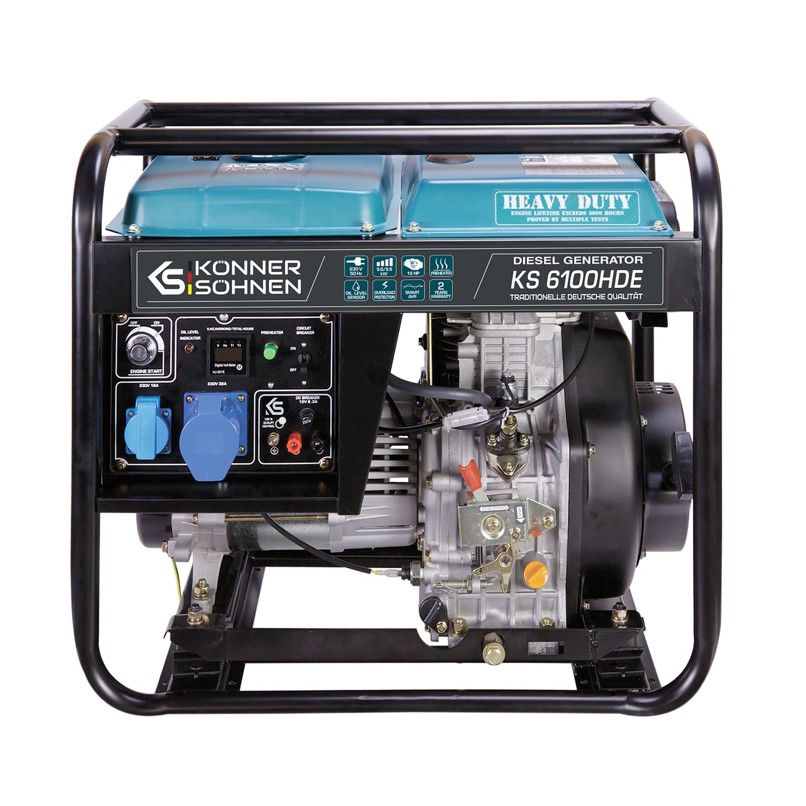 Дизелов генератор „Könner & Söhnen“ KS 6100HDE (EURO V)