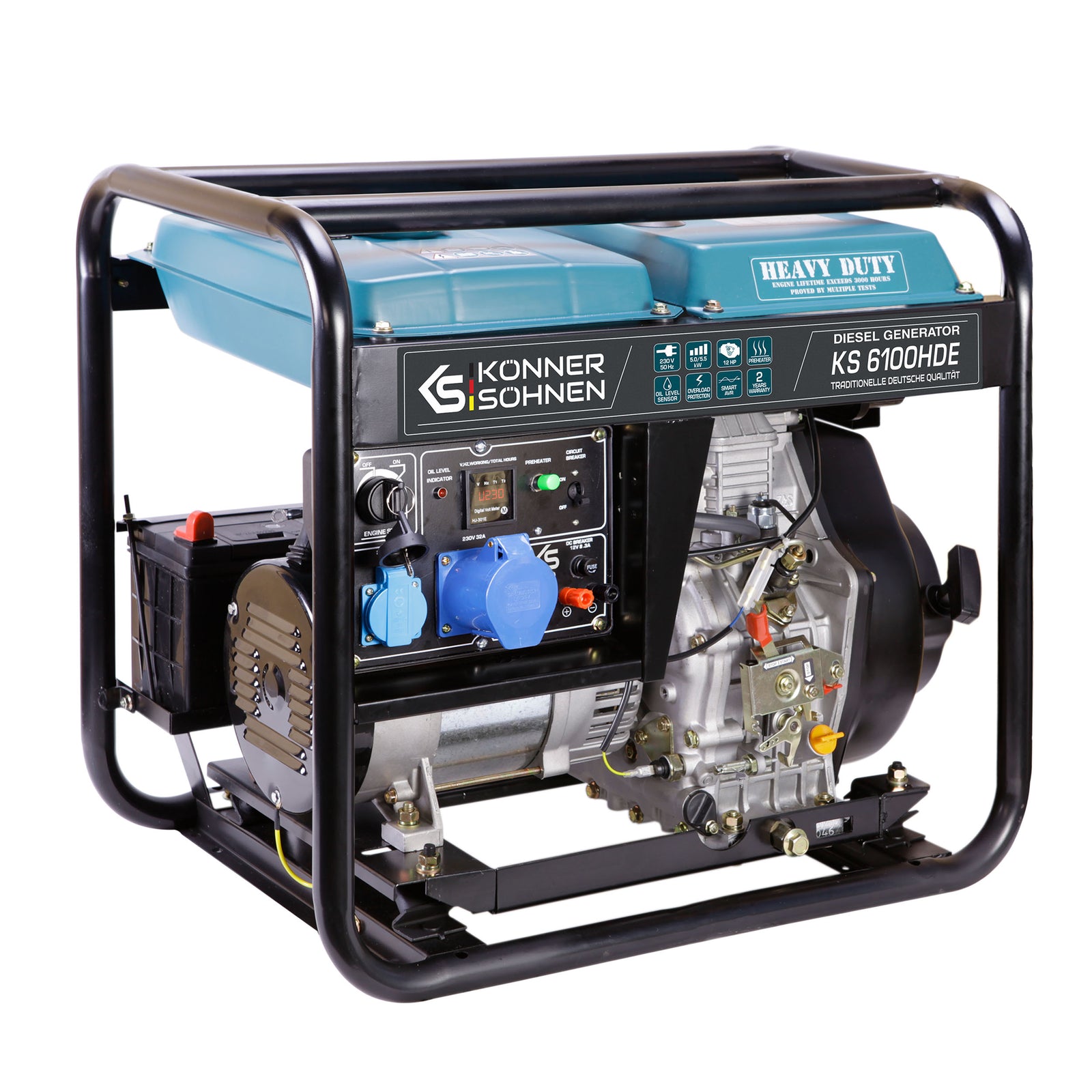 Дизелов генератор „Könner & Söhnen“ KS 6100HDE (EURO V)