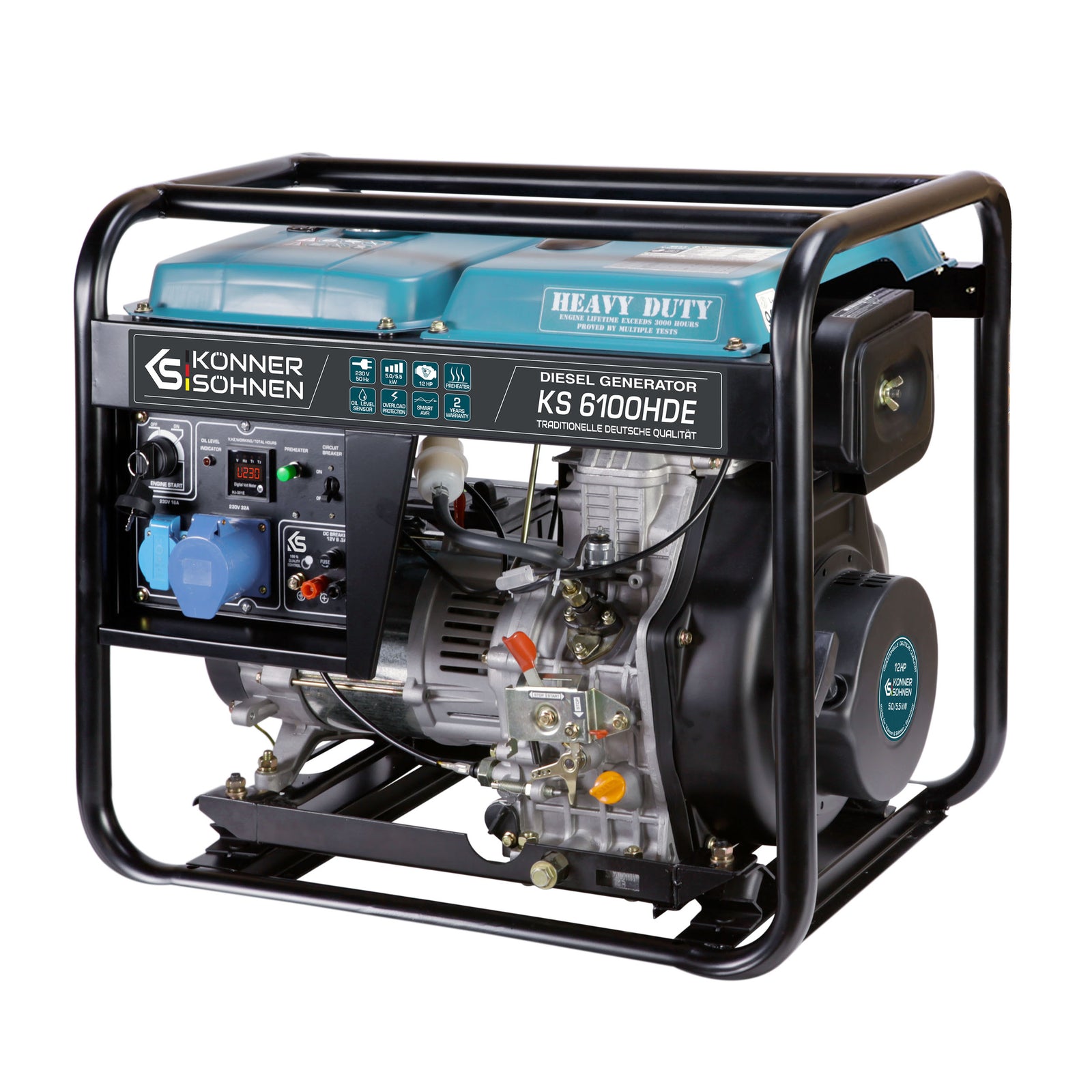 Дизелов генератор „Könner & Söhnen“ KS 6100HDE (EURO V)