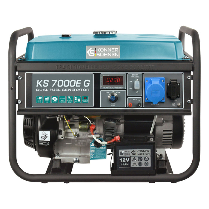 LPG/Benzin Generátor „Könner & Söhnen” KS 7000E G
