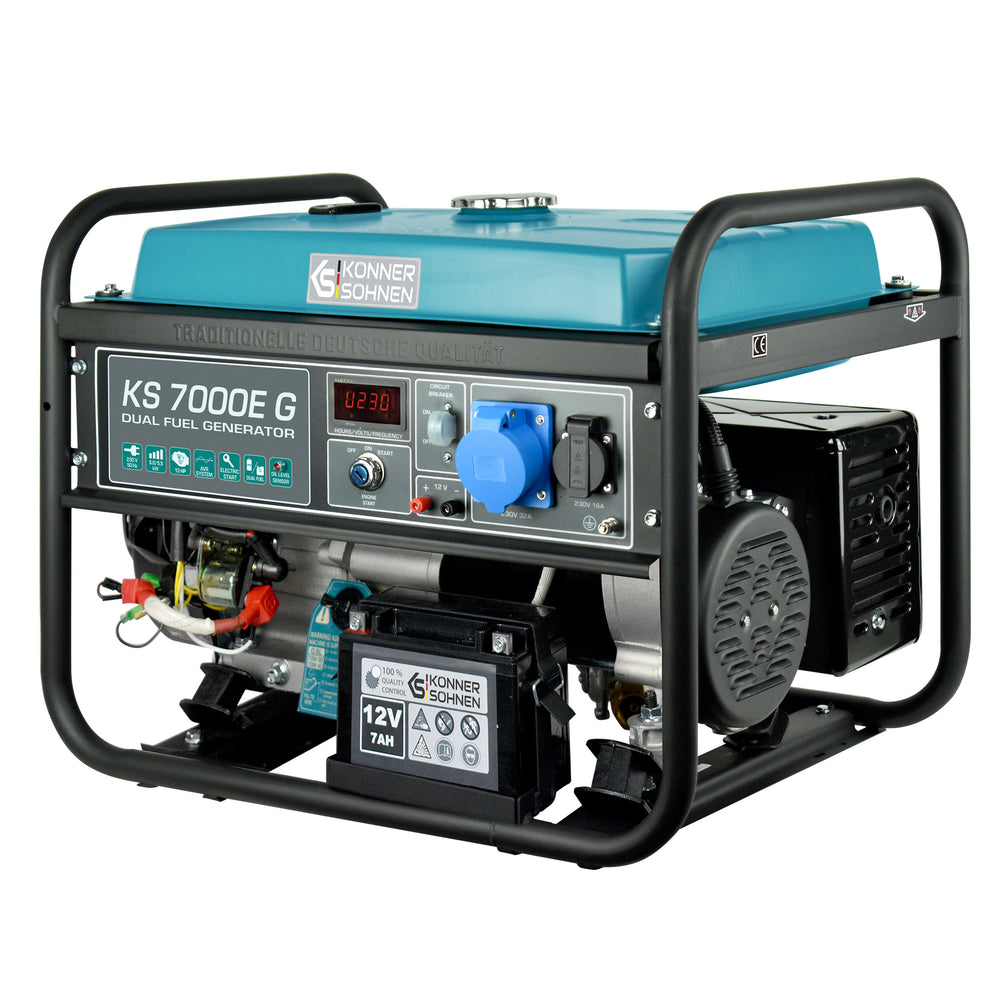 LPG/Benzin Generátor „Könner & Söhnen” KS 7000E G