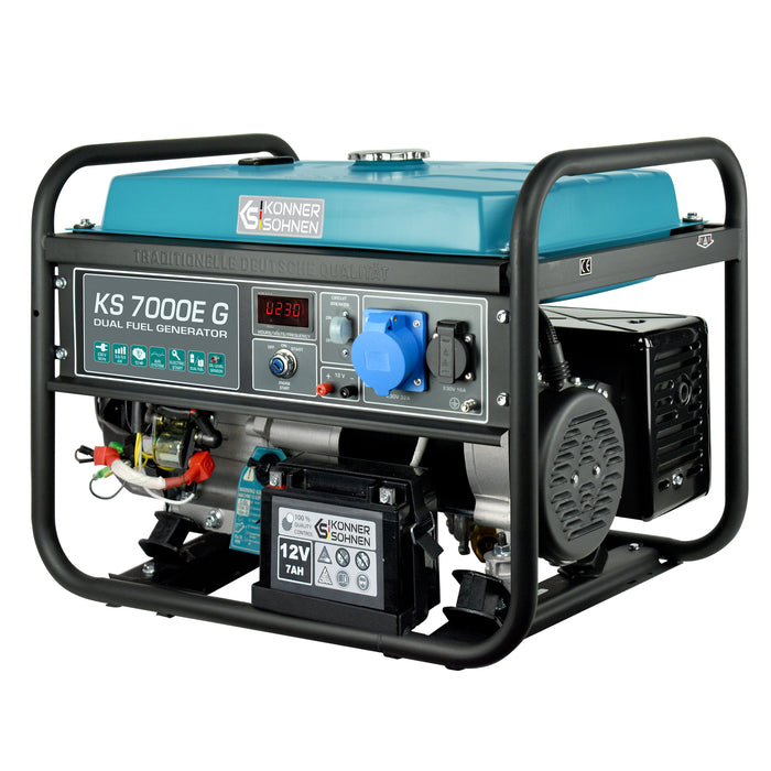 LPG/Benzin Generátor „Könner & Söhnen” KS 7000E G