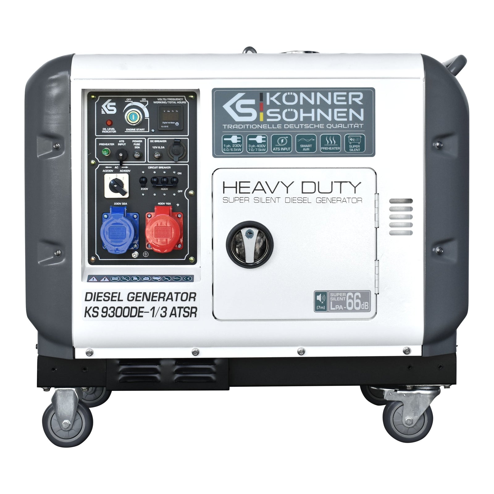 Dieselový generátor „Könner & Söhnen“ KS 9300DE-1/3 ATSR (EURO V)