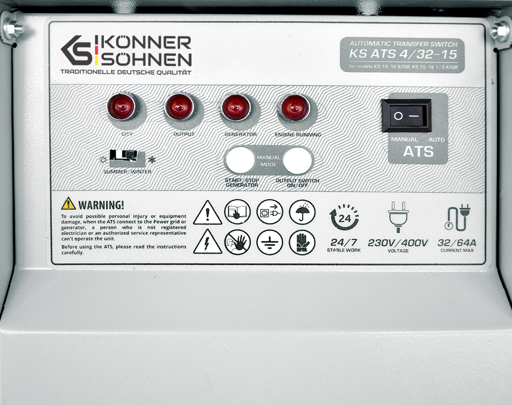 Interruptor de Transferencia Automática KS ATS 4/32-15
