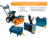 Aparat de curățare multifuncțional all-season KS 7HP-MFM 80Е SET 3 în 1, imagine 8